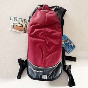 OutDoor Products 2 Liter Hydration Backpack New With Tags, Red Grey & Black